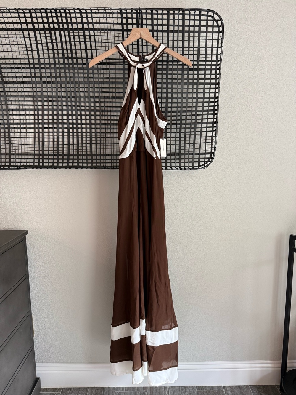 Anthropologie Halter Maxi Dress brown - Picture 2 of 8